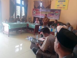 Babinsa Koramil 0105-10/Woyla Barat Hadiri Musyawarah Desa RKP Gampong Blang Cot Rubek