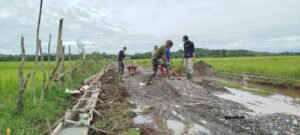 Talut Desa Pasi Aceh Dikebut TMMD Ke-127 Kodim 0105/Abar