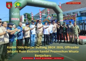 Kodim 1006/Banjar Dukung SBOX 2026, Offroader Jelajahi Rute Ekstrem Sambil Promosikan Wisata Banjarbaru
