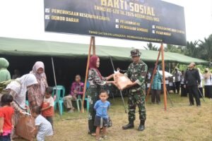 TMMD ke 128 di HSS Dimulai, Kodim 1003/HSS Salurkan Bantuan Melalui Bhakti Sosial