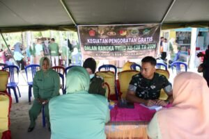 Sentuh Hati Masyarakat, TMMD ke-128 Boalemo Awali Langkah dengan Pengobatan Gratis