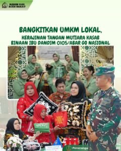 Ny. Ema Didik Sulistyo Budi Angkat Kerajinan Kasab Aceh Barat ke Ajang Nasional