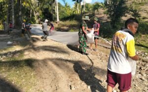 TMMD ke-128 Wujudkan Jalan Akses Ekonomi di Desa Hutamonu
