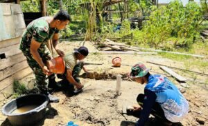TMMD ke-128 Boalemo Bangun Sumur Bor Air Bersih di Desa Hutamonu