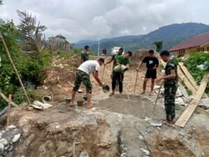 Kodim 0116/Nagan Raya Dorong Pemerataan Akses Lewat Pembangunan Jembatan