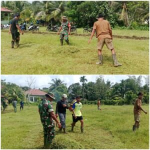Babinsa Koramil Teluk Dalam Aktif Dorong Kepedulian Lingkungan