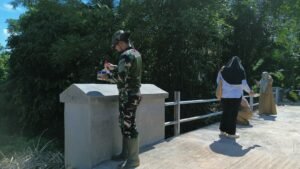 Gotong Royong TNI dan Warga, Jembatan Perintis Garuda Desa Tabihi HSS 95% Rampung
