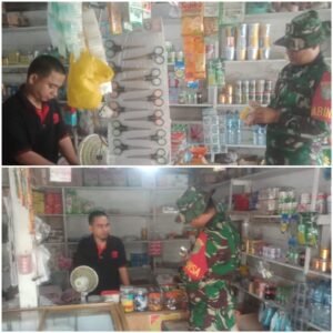 Pantau Harga Cabai hingga Beras, Babinsa Pastikan Kondisi Pasar Tetap Kondusif
