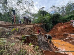Kodim 1010/Tapin Garap Jembatan Garuda di Tapin