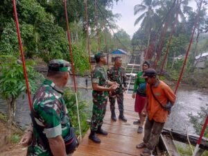 Letkol Inf Ading Priyotantoko Pastikan Pembangunan Jembatan Perintis Garuda Tepat Mutu dan Tepat Waktu