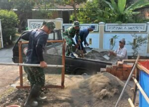 TNI Melalui TMMD Benahi Rumah Mardiono di Parangjoro, Warga Bernapas Lega