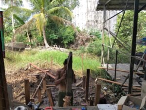 Pembangunan MCK TMMD Ke-129 Kodim 1005/Barito Kuala Masuki Tahap Akhir di Desa Tamban Bangun