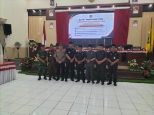 Kodim 1001/HSU-BLG Kirim Perwakilan Hadiri Rapat Paripurna DPRD HSU