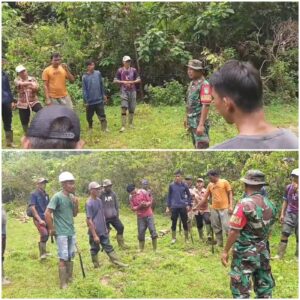 Rumput Liar dan Sampah Mulai Menutup Lapangan, Gotong Royong Digelar di Kuala Bhakti