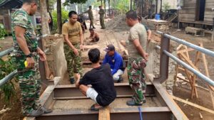 Dandim 1003/HSS Pastikan Jembatan Garuda Berkualitas, Wujud Nyata TNI Bantu Rakyat