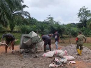 Kodim 0118/Subulussalam Dampingi Percepatan Pembangunan Gedung KDKMP di Suka Maju